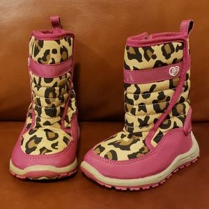Cheetah Print Thermolite Snow Boots